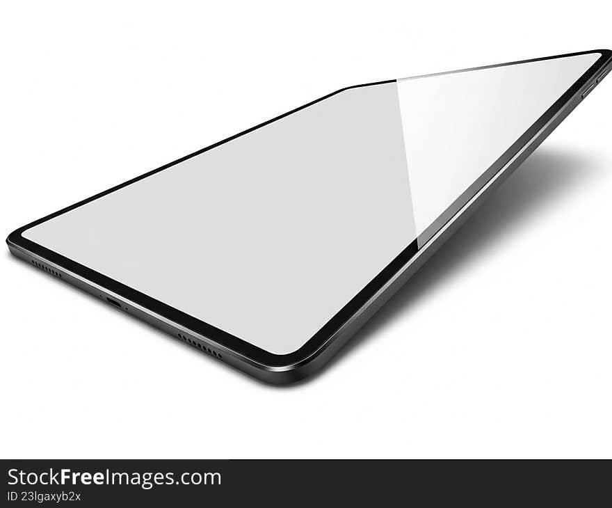 Modern tablet device with reflective screen