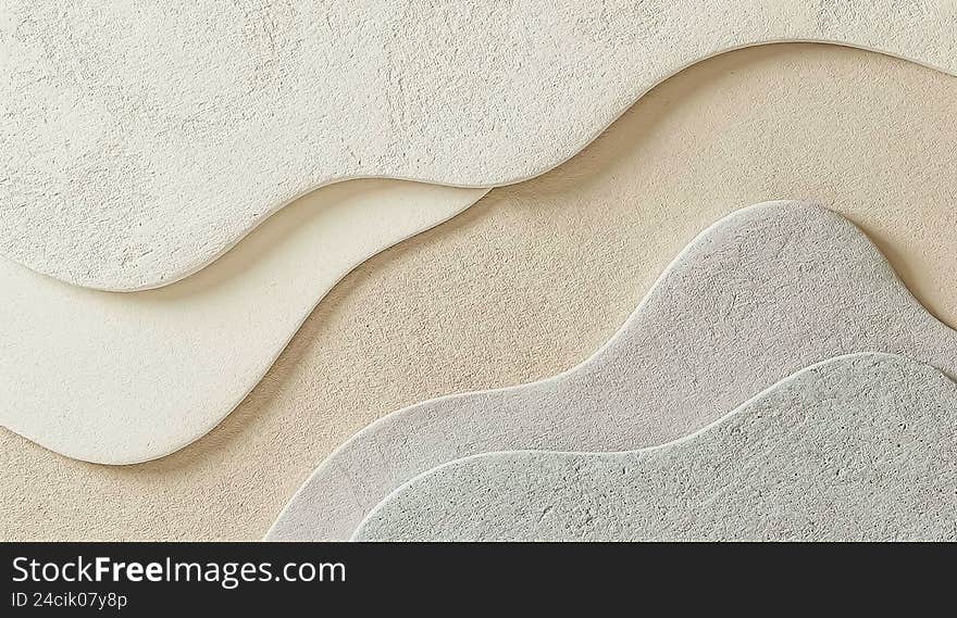 Minimalist Tactile Texture Background - Organic Plaster Linen Vector.