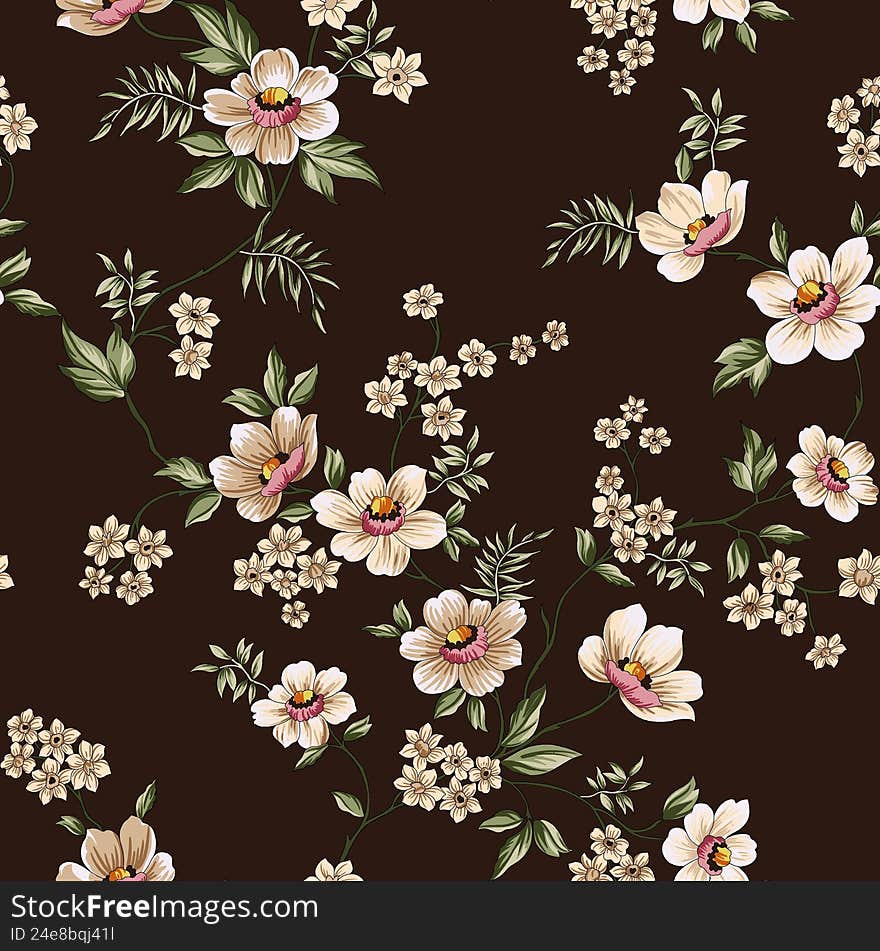 textile  motifs ornaments floral pattern and baroque motifs for digital prints