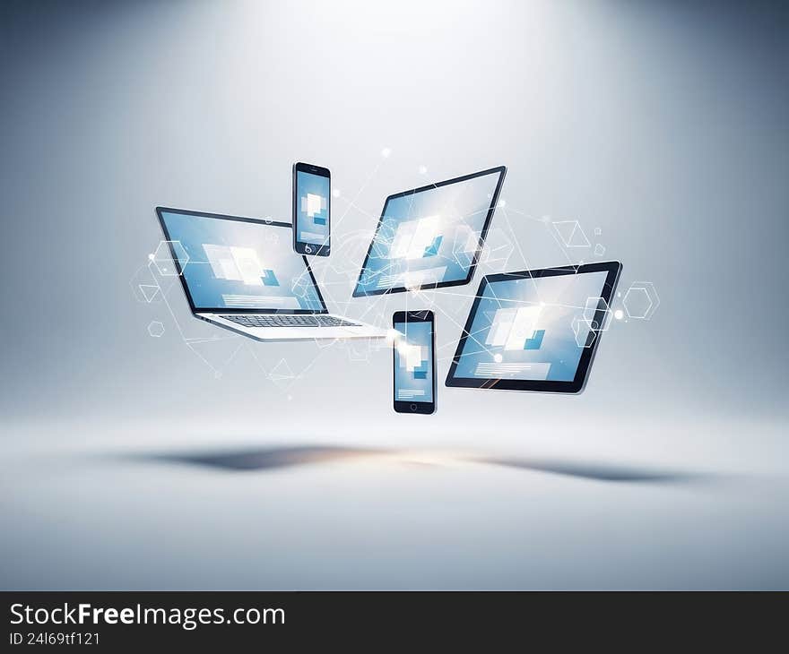 Floating devices in digital harmony. Floating devices in digital harmony