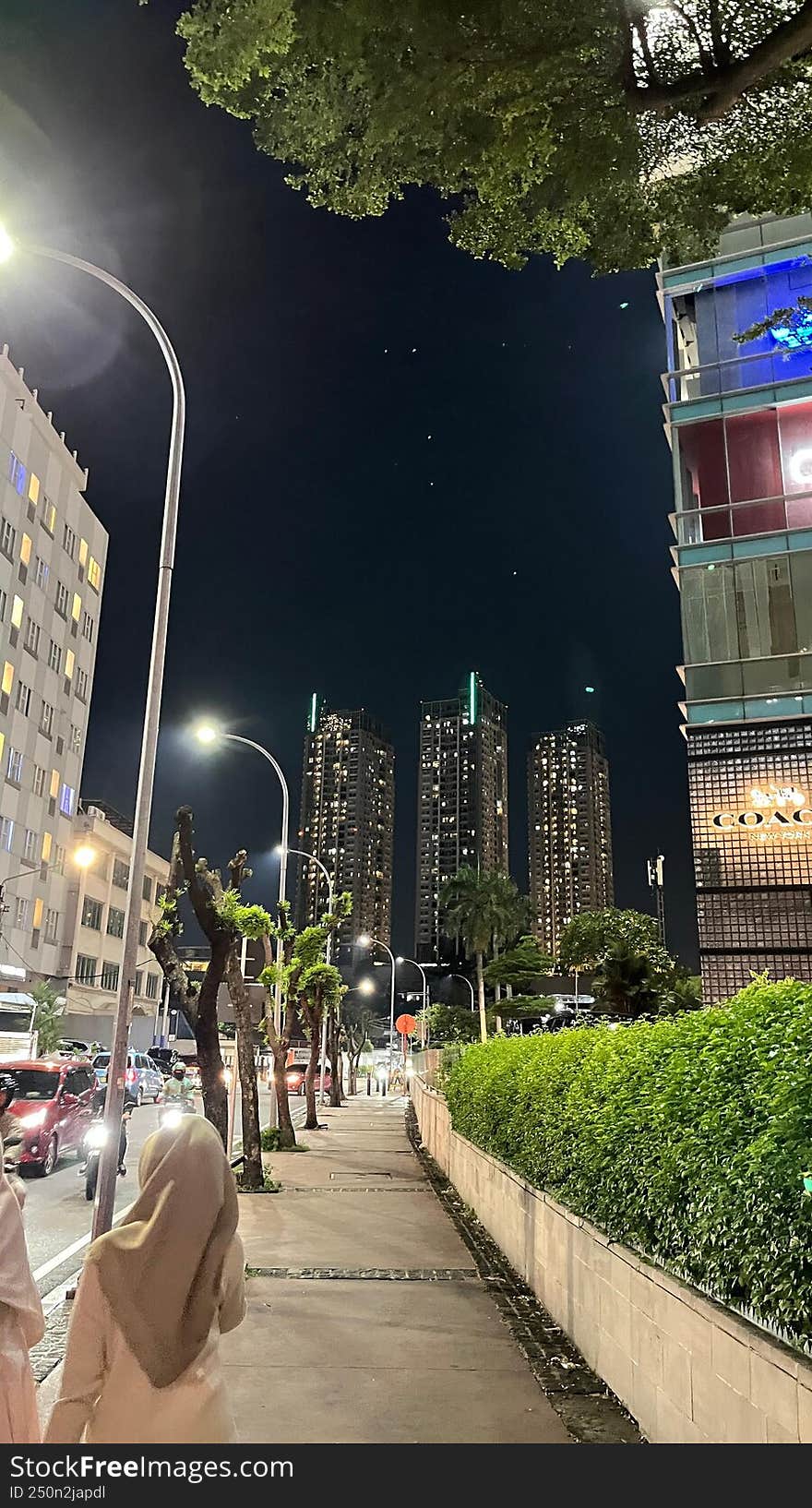 City Lights In Jakarta City
