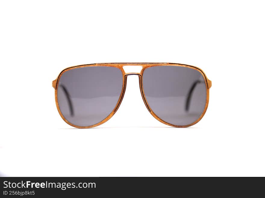 vintage aviator optyl sunglasses front view.