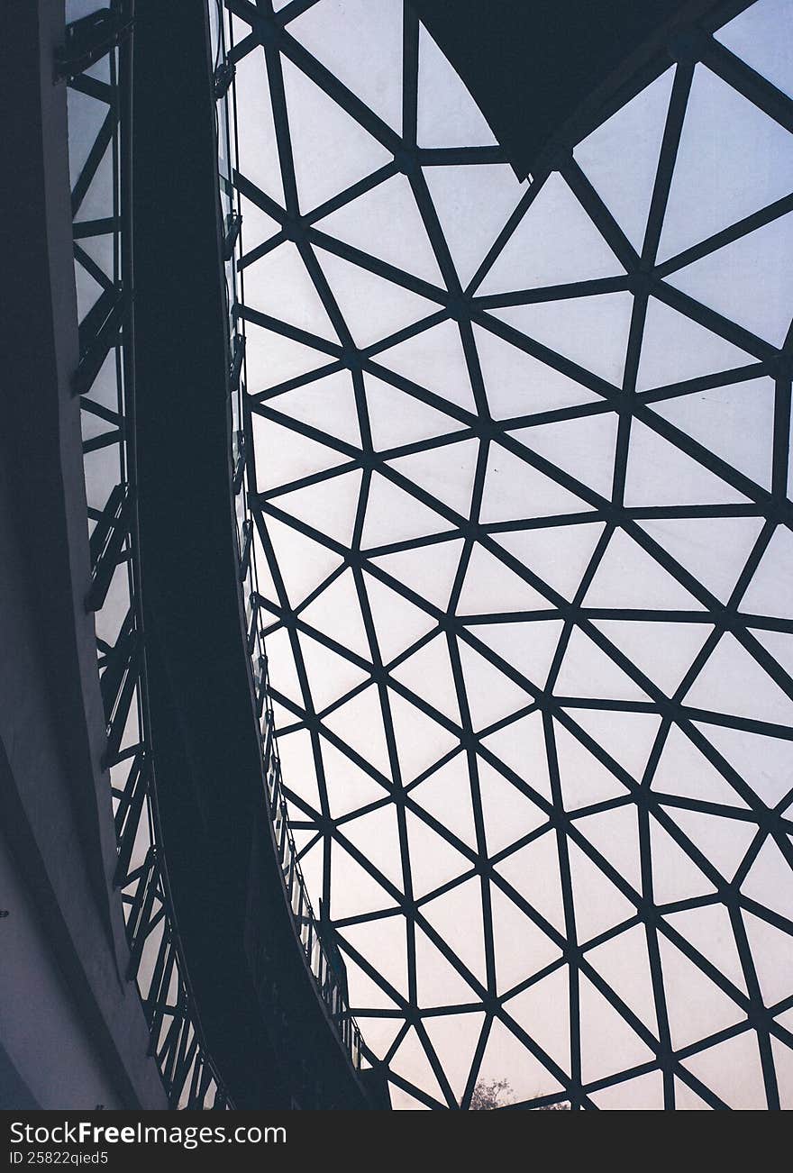 Beautiful structure with cinematic patterns